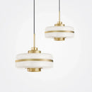 Axyaa Milky Glass Pendant Light Ceiling Lamps for Kitchen Dining Living Room