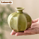 Axyaa Yaozhou Kiln Lantern Vase Green Plant Pot Tea set Home Decor Craft
