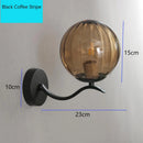 Axyaa Nordic Glass Wall Lamp Modern Minimalist Living Bedroom Light