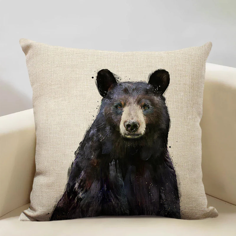 Animal Print Cushion 45x45cm for Sofa, Car Seat & Living Room Decor by Axyaa