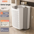 Axyaa Foldable Laundry Basket: Large Capacity Wall Mount Storage Bag for Clothes, Toys & Organizers