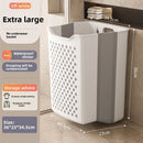 Axyaa Foldable Laundry Basket: Large Capacity Wall Mount Storage Bag for Clothes, Toys & Organizers
