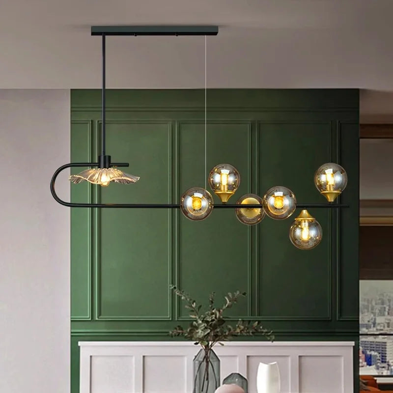 Axyaa Ceiling Chandelier: Stylish Pendant Light Fixture for Dining & Living Room Lighting