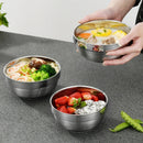 Axyaa Stainless Steel Snack Bowl Set for Home Kitchen Dining