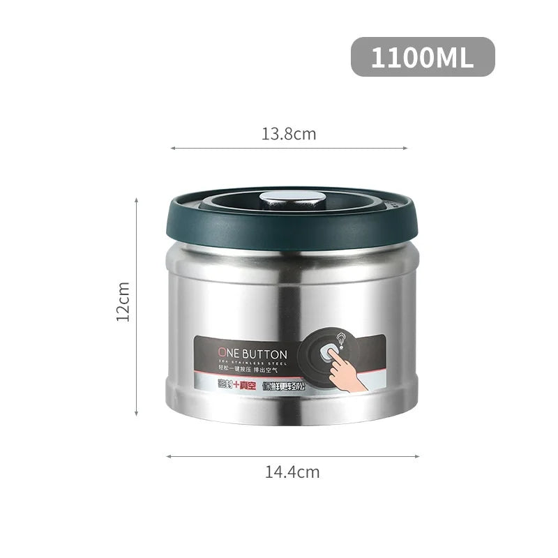 Axyaa Stainless Steel Vacuum Sealed Coffee Bean Storage Tank