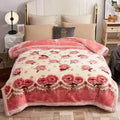 Axyaa Double Sided Warm Raschel Blanket for Winter - High End Soft & Cozy Weighted Comforter