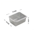 Axyaa Square Stainless Steel Food Storage Pan with Lid - Large Lunch Box Container