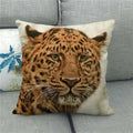 Axyaa Tiger Lion Printed Cushion Cover for Home Sofa Bed Decoration