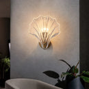Axyaa LED Copper Glass Wall Lamp - Modern Bedroom Living Room Decor Lighting
