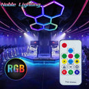 Axyaa Hexagon RGB Lighting Kits: Customizable LED Effects for Home Gym