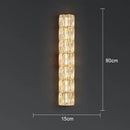 Axyaa Crystal Wall Lamp: Luxury LED Indoor Lighting for Living Room, Staircase, Bedroom