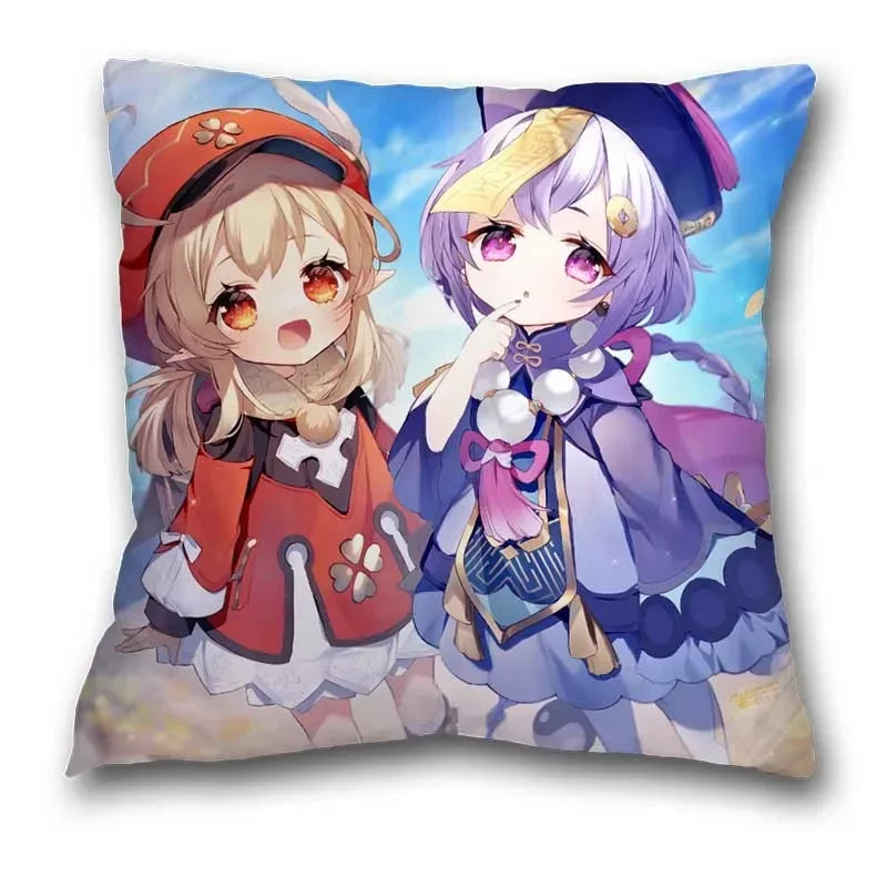 Genshin Impact Axyaa Pillow Cases - Klee Xiao Venti Hutao Anime Printed Pillowcases