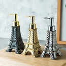 Axya Eiffel Tower Ceramic Lotion Soap Dispenser Hand Pump Bathroom Storage Set