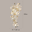 Axyaa Modern Vintage Stair Chandeliers Indoor Lighting Ceiling Lamp LED for Living Room