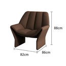 Axyaa Luxe Nordic Velvet Armchair - Plush Velvet Throne for Modern Living Rooms