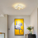 Luxe LED Ceiling Light for Aisle, Bedroom, Bathroom - Axya Gold Black Ceiling Lamp