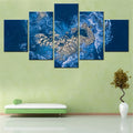 Axyaa Nature Heart Rock Island Canvas Wall Art Painting Set