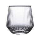 Axyaa Nordic Ripple Glass Tumbler Cup for Various Drinks - Transparent Drinkware