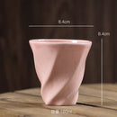 Axyaa Retro Ceramic Pleated Mug for Coffee and Milk Drinking