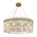 Axyaa Luxury Crystal Chandelier: Elegant LED Decor for Home Living Room & Bedroom