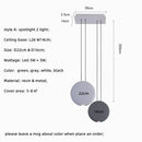 Axyaa Nordic LED Pendant Light Modern Resin Hanging Lamp for Dining Room