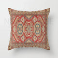 Axyaa Red Moroccan Short Plush Ethnic Style Cushion Cover for Home Decoration