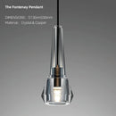 Axyaa Crystal Bedroom Chandelier - Elegant Pendant Light for Master Bedroom & Dining Room