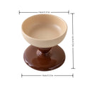 Axyaa Ceramic Pet Bowl: Neck-Friendly Design, Anti-Tipping Base, Promotes Healthy Digestion.