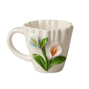 Axyaa Lily of The Valley 3D Relief Couple Coffee Cup Home Mug
