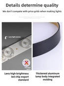 Axyaa Nordic LED Ceiling Lamp for Modern Living Room, Bedroom, Study, and Corridor