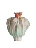 Axyaa Handmade Porcelain Irregular Tulip Flower Vase - Home Decoration