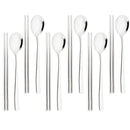 Axyaa Rainbow Stainless Steel Dinner Set - 8/10Pcs Luxury Cutlery & Tableware