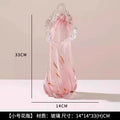 Pink Glass Vase by Axyaa for Elegant Living Room Flower Arrangement