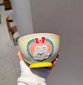 Axyaa Tulip Student 3D Relief Rice Bowl - Children's Tableware