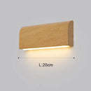 Axyaa Modern Walnut Wood Wall Lamp for Living Room Bedroom Lighting
