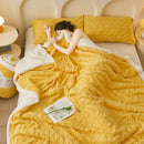 Axyaa Lamb Wool Throw Blanket Double Sided Queen Duvet Cover Bedspread