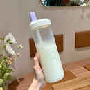 Axyaa Kids Bubble Tea Glass Bottle with Straw - BPA Free