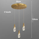 Axyaa Crystal Chandelier Stair Pendant Lamp Living Room Interior Lighting
