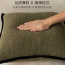Axyaa French Medieval Pillowcase with Black Border, Retro Green Cushion Cover