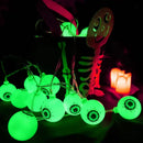 Axyaa LED Eyeball String Lights: Spooky Halloween Atmosphere Decor Lamp