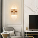 Axyaa Modern Gold Crystal LED Wall Sconce for Home Decor