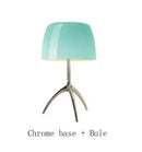 Axyaa Bauhaus Glass Desk Lamp LED Table Light for Bedroom Living Room