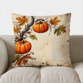 Axyaa Autumn Harvest Fruit & Wheat Pillow Cover for Sofa Bedroom Car