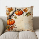 Axyaa Autumn Harvest Fruit & Wheat Pillow Cover for Sofa Bedroom Car