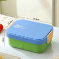 Axyaa Portable Bento Box with Cutlery - Microwaveable Lunch Container