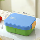 Axyaa Portable Bento Box with Cutlery - Microwaveable Lunch Container