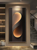 Axyaa Crystal Porcelain LED Wall Mural Lights for Porch Foyer Living Room Decor