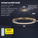 Axyaa Modern Luxury Gold and Black Chandelier for Home Decor