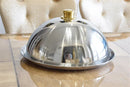 Axya 304 Stainless Steel Plate Lid - Round Cake Steak Cover Tray Pan Wok