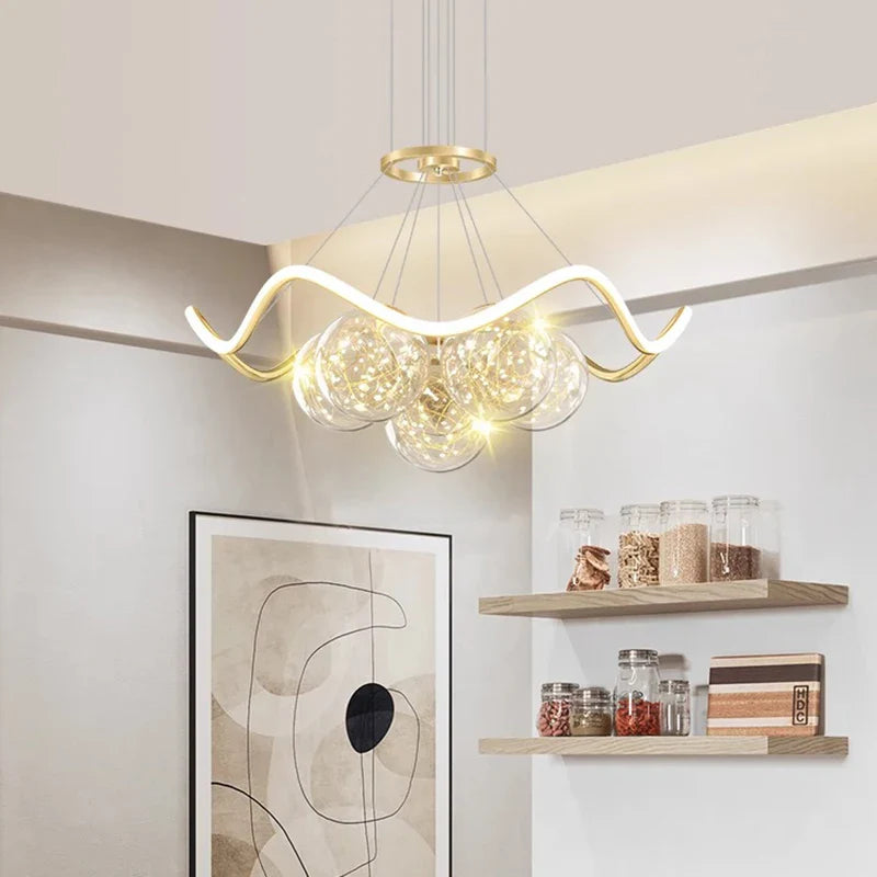 Axyaa Modern Pendant Light Chandelier LED Ceiling Lamp Decorative Indoor Lighting